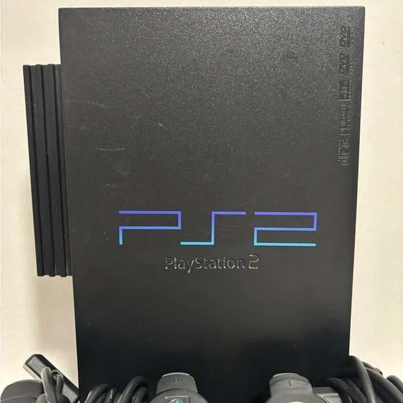 Ps2 console With 2 Controllers & 4 Games - Picture 2 of 10